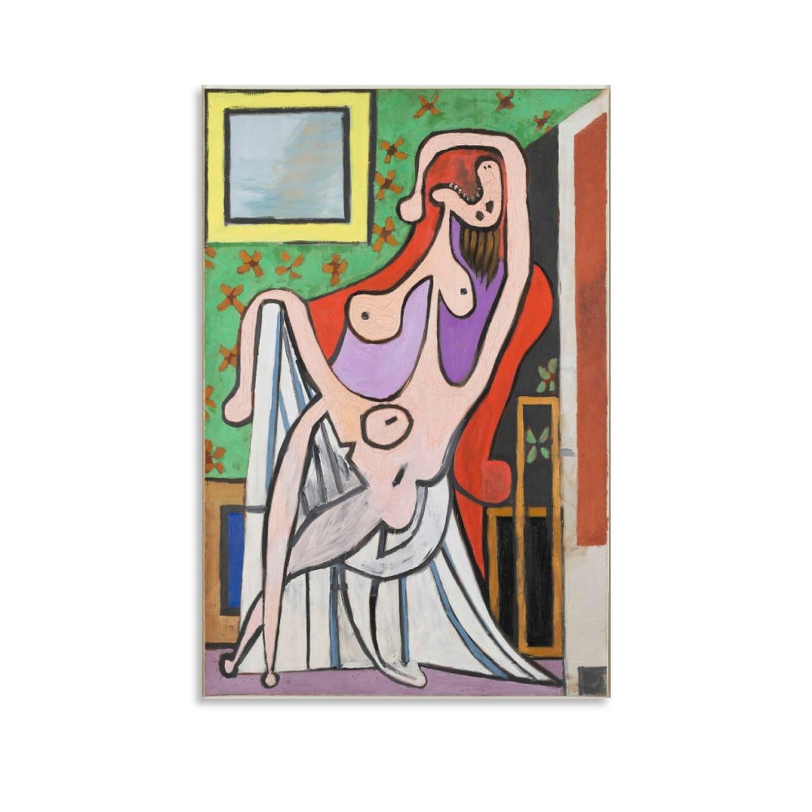 Amazon.co.jp: パブロ・ピカソ Pablo Picasso《赤い肘掛け椅子の